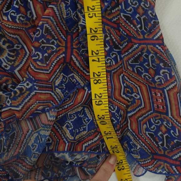 Jessica Simpson Sheer ChiffonSwimsuit Cover Up/ Flutter Tunic Top Cover Up zs L - Picture 10 of 11